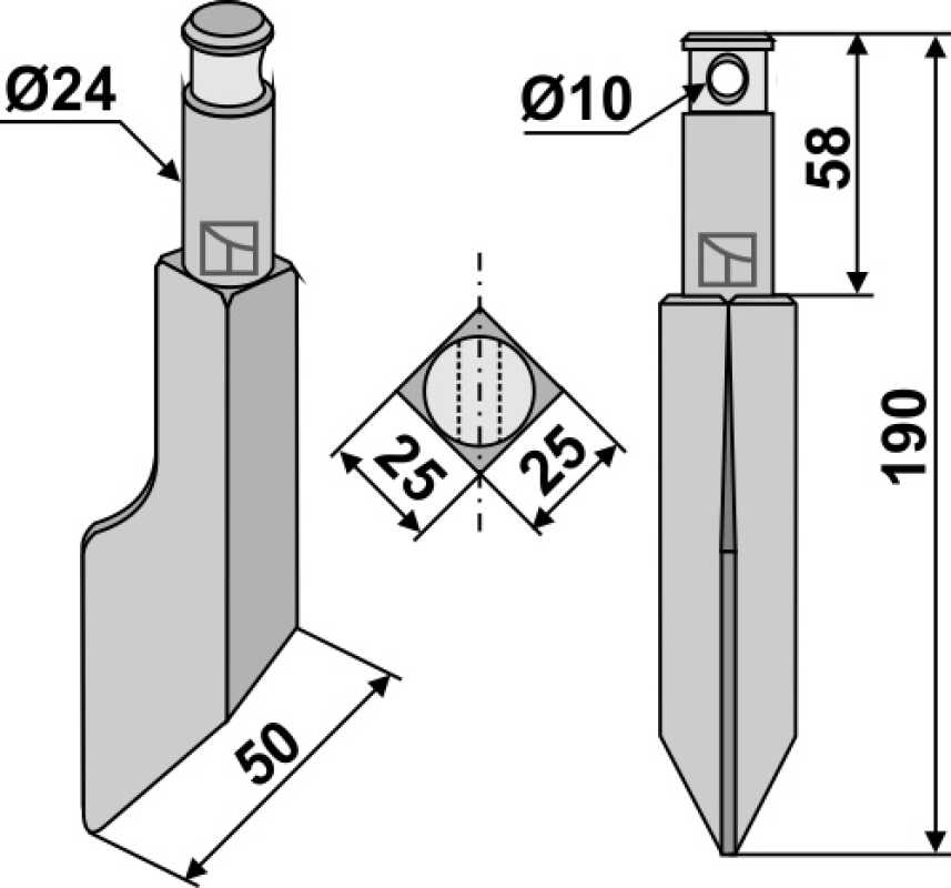Rotorzinken 190mm